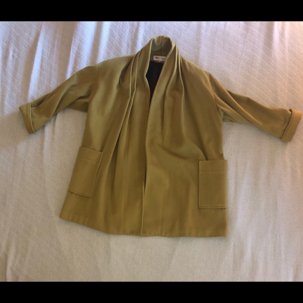 Express over sized green coat